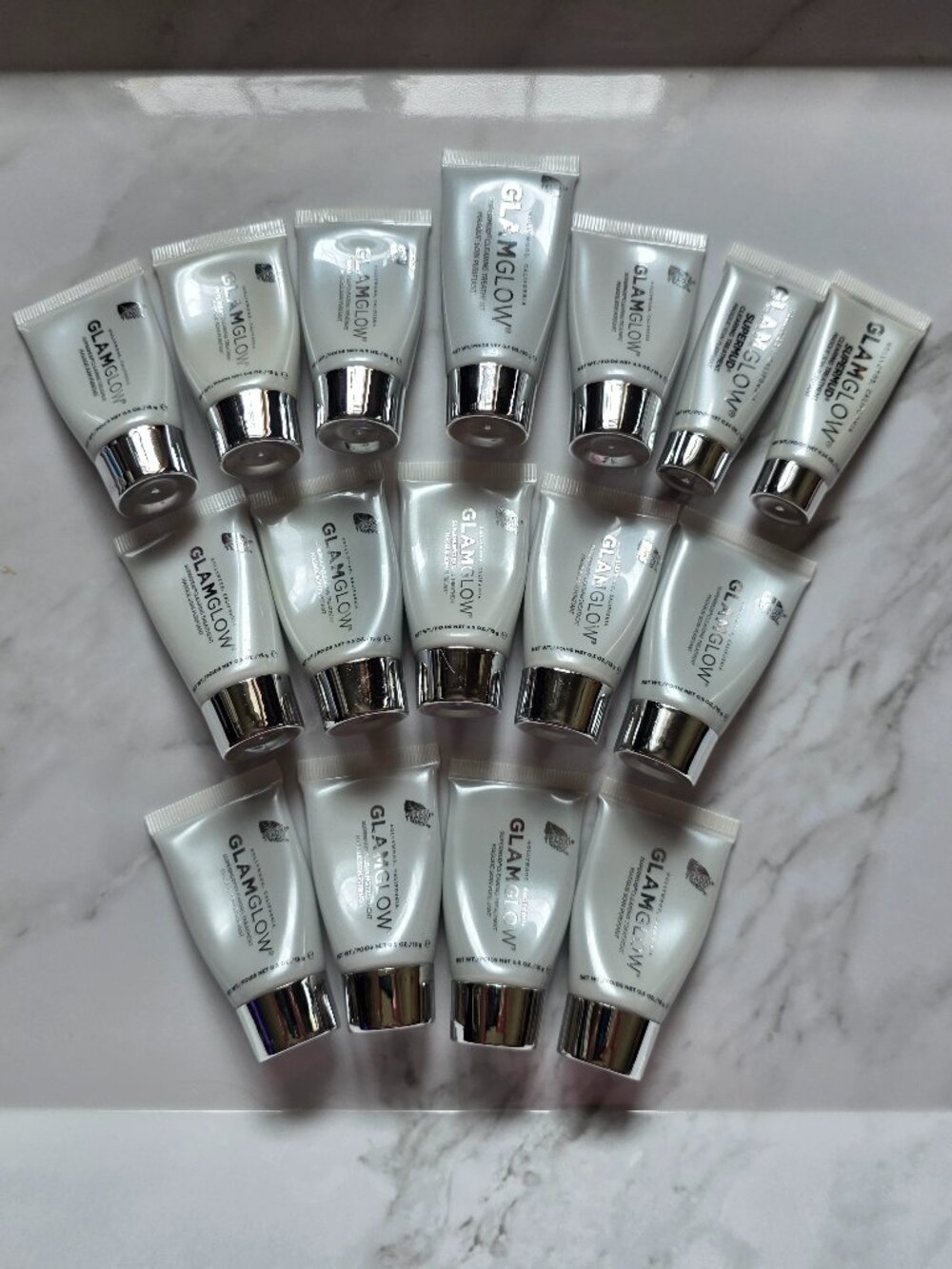 16 x GlamGlow SUPERMUD Clearing Treatment Masks (SEALED)